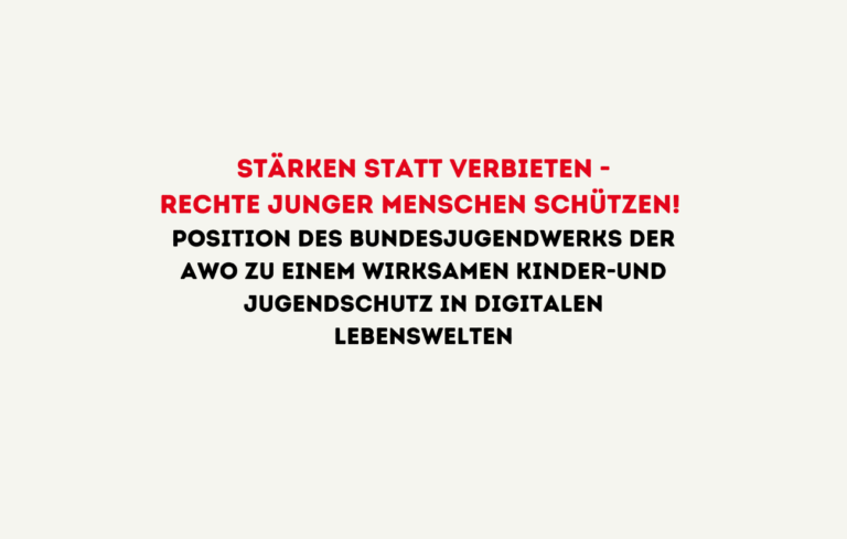 Titel der Position stärken statt verbieten - Rechte junger Menschen schützen